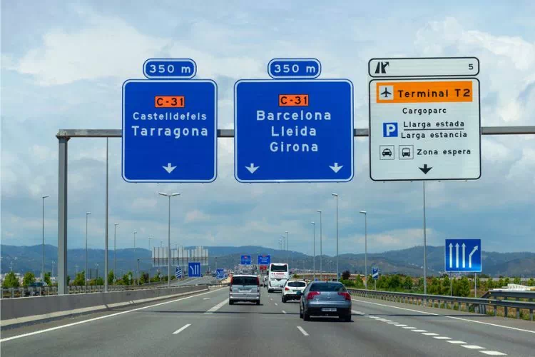 Autoroute en Espagne