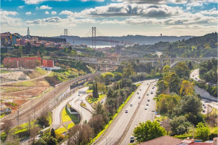 Autoroute à Lisbonne