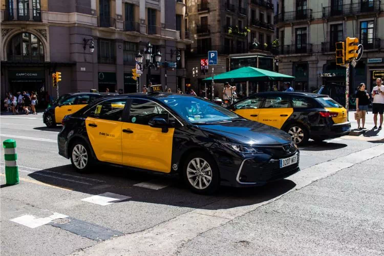 Taxi à Barcelonne