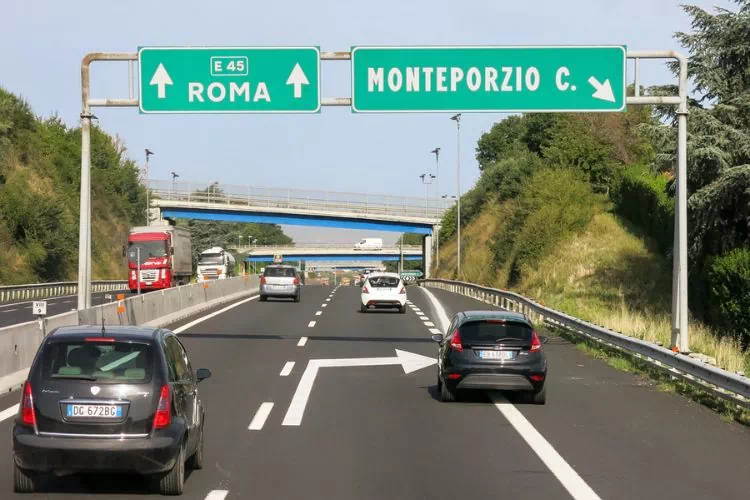 Autoroute en Italie