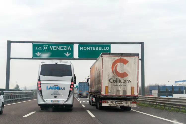 Autoroute en Italie